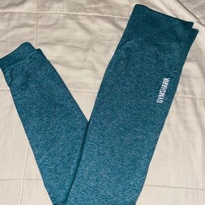 GYMSHARK ADAPT BLUE MARL SEAMLESS LEGGINGS